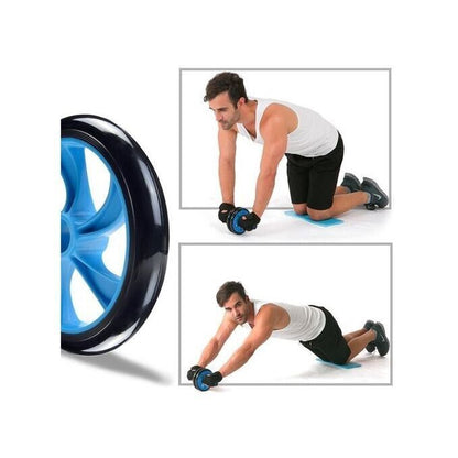 AB Wheel Roller Abdominal Training Equipment Core Strength Workout Body Fitness.